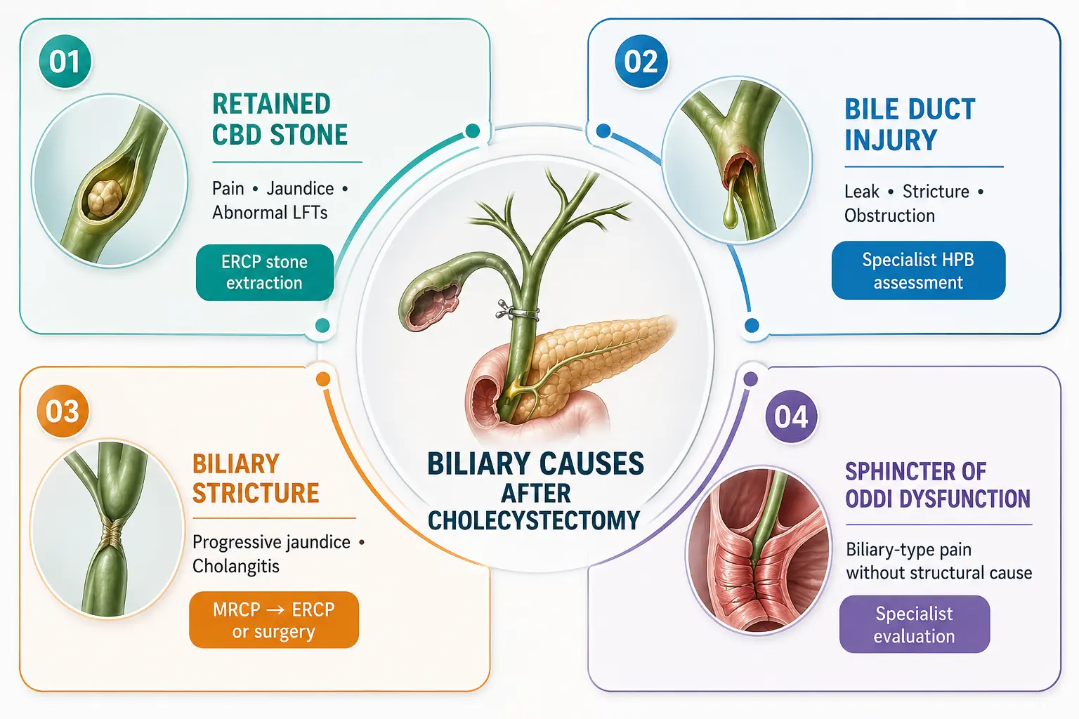 Biliary Causes After Cholecystectomy