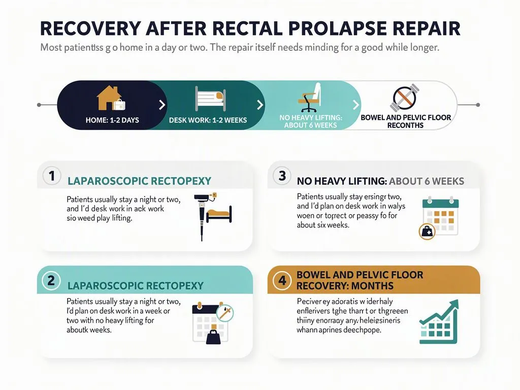 Recovery after rectal prolapse repair Recovery after rectal prolapse repair
