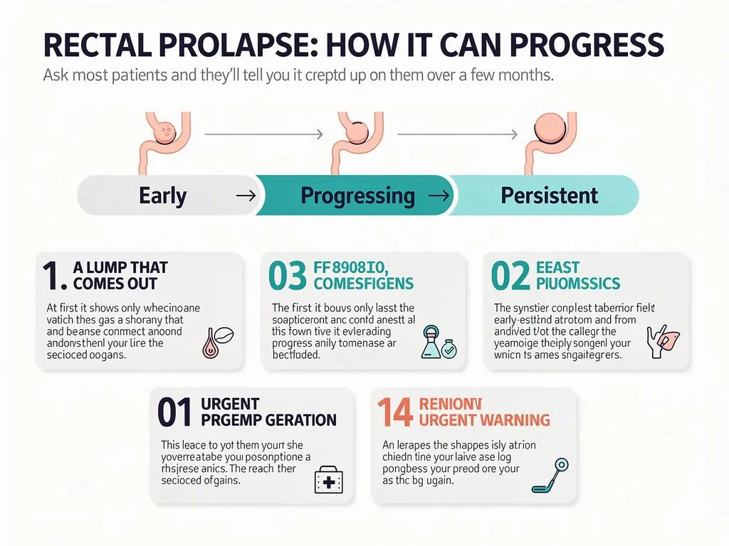 Rectal prolapse how it can progress Rectal prolapse how it can progress