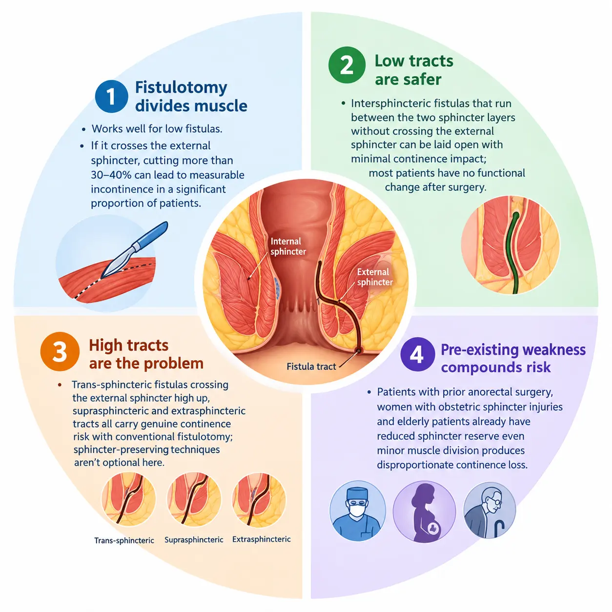 Sphincter-Sparing Fistula Infographic