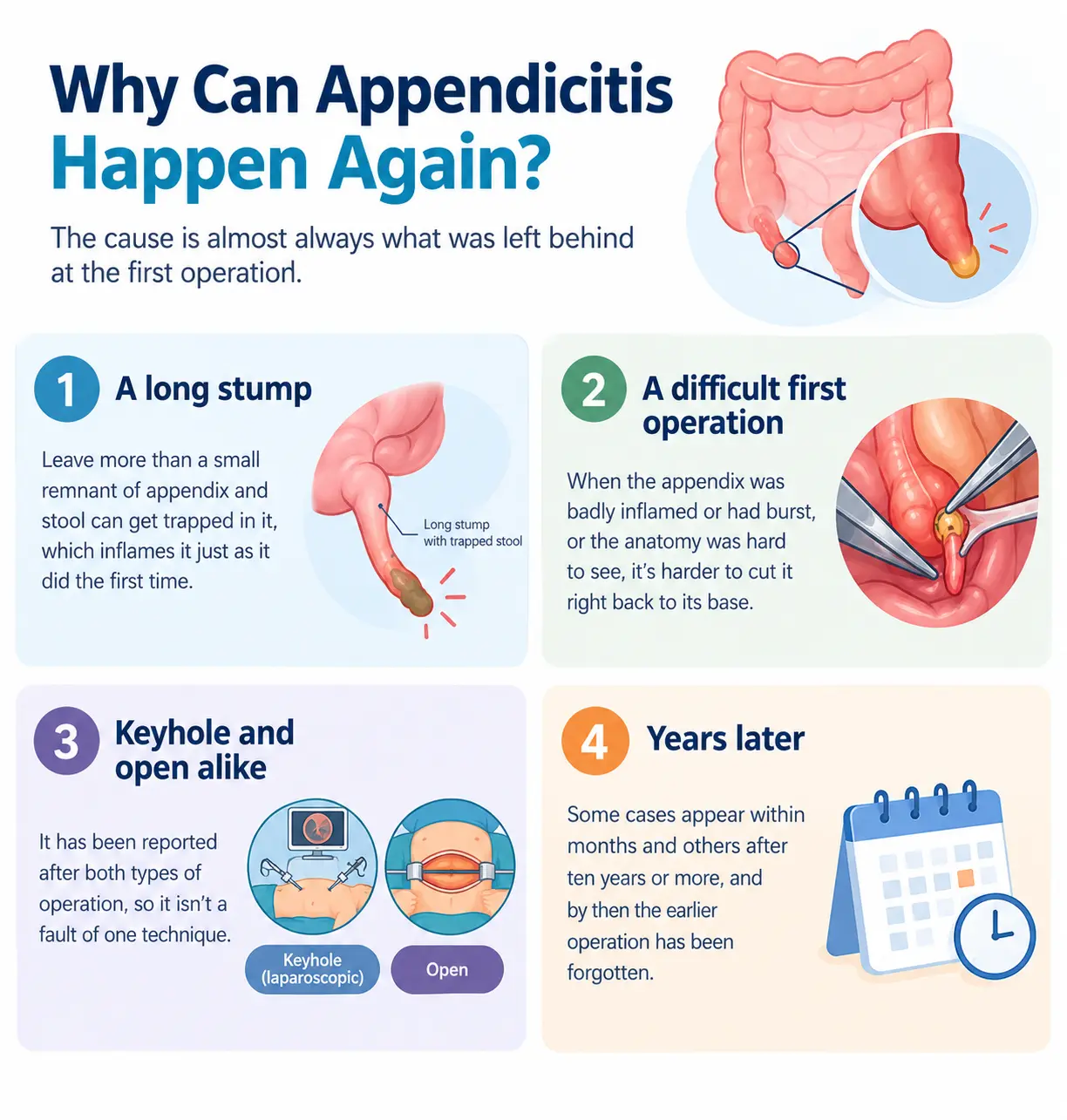 Why Appendicitis Can Happen Again